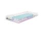 Matelas avec coupe transversale révélant les couches de mousse et de ressorts