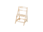Chaise haute réglable en bois clair pour enfants