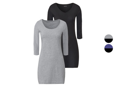 Lot de 2 t-shirts longs à manches 3/4 femme