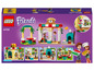 LEGO Friends pizzeria avec four, tables et figurines.