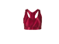 Soutien-gorge de sport rouge brillant avec dos nageur.