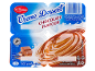 Dessert au chocolat en pack de quatre, avec un poids total de 500g.