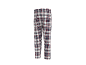 Pantalon de pyjama pour homme à carreaux rouges et bleus sur fond noir