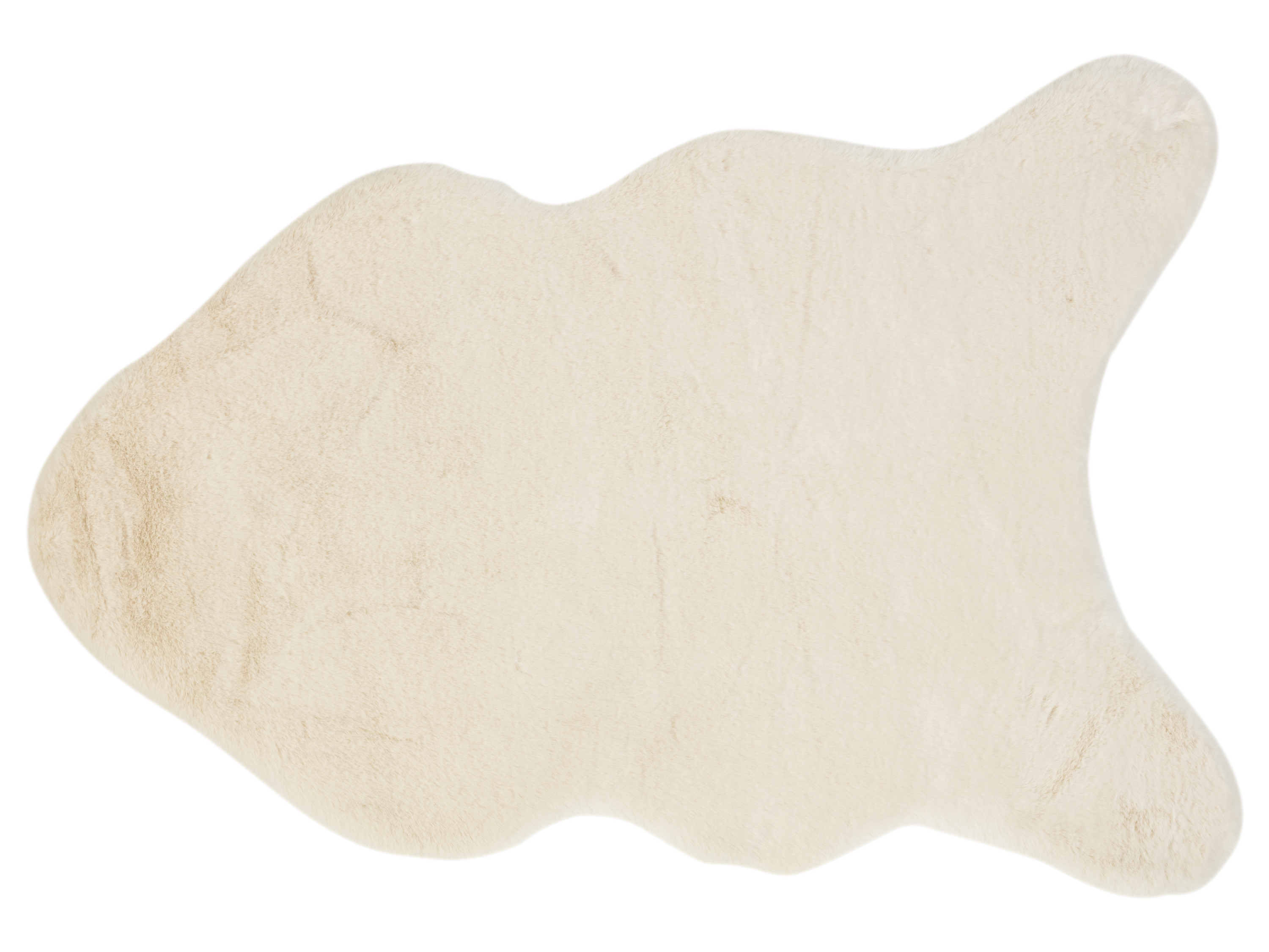 LIVARNO home Tapis en peluche, 60 x 90 cm (crème)