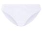 Bas de maillot de bain blancs côtelés.