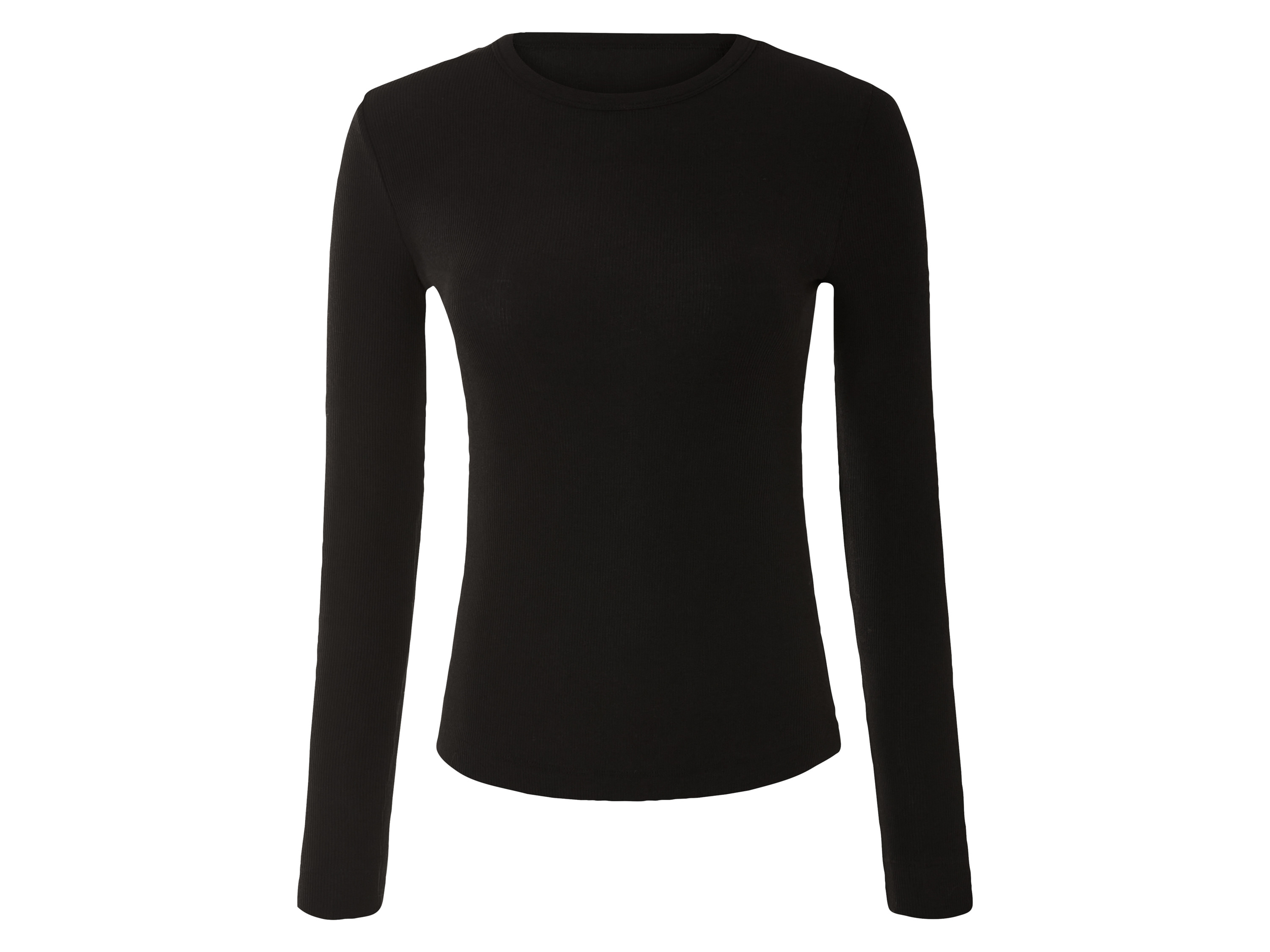 esmara® T-shirt à manches longues femme (M(38/40), noir)