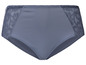 Culotte de femme grise avec dentelle.