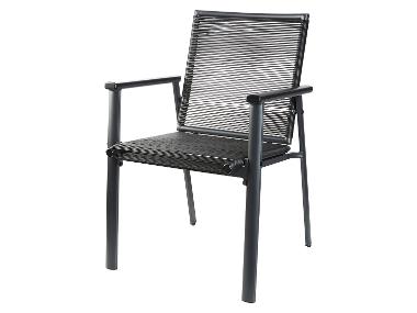 LIVARNO® Chaise empilable Miami en aluminium, anthracite