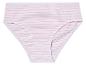 Culottes rayées rose et blanc pour enfant.