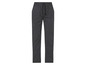 Pantalon noir avec un motif géométrique blanc.