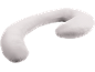 Coussin de maternité et d'allaitement en forme de C gris clair