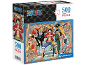 Puzzle de 500 pièces One Piece représentant des personnages d'anime devant une carte.