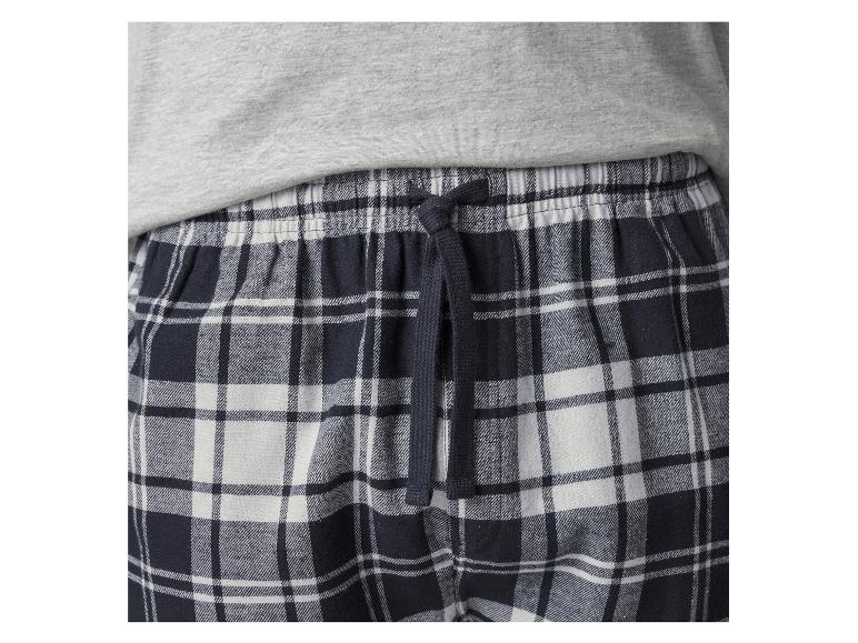 Pantalon de pyjama à carreaux avec cordon et t-shirt gris