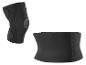 Genouillère et ceinture de sudation noires pour le sport