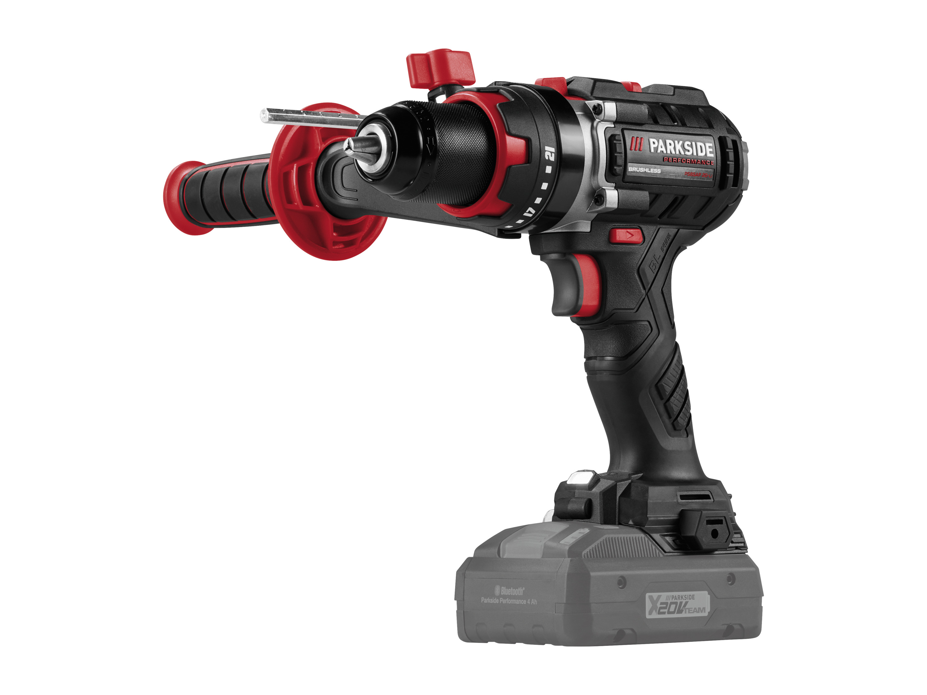 PARKSIDE PERFORMANCE® Perceuse-visseuse à percussion sans fil + Batterie + Chargeur rapide, 20 V