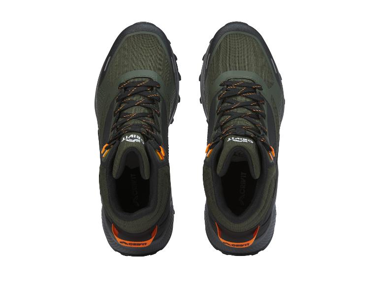 Chaussures de randonnée Crivit vert olive.