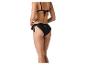 Maillot de bain bikini noir pour femme avec liens au dos et sur les côtés