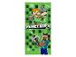 Serviette de bain Minecraft : personnages pixelisés Steve et Alex.