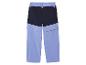 Pantalon de randonnée bleu avec ceinture bleue.