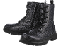 Bottines noires pailletées à lacets pour enfant