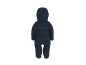 Combinaison de neige bébé bleu marine avec capuche, vue arrière