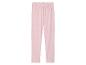 Leggings roses à imprimé cœur