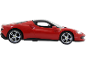 Voiture de sport miniature rouge sur fond noir