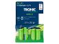 Pack de 4 piles rechargeables AA Tronic 2500 mAh.