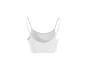 Débardeur court blanc pour femme, vue de dos
