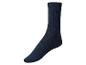 Chaussettes mi-mollet bleu marine, côte.