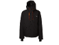 Veste noire pour homme avec capuche et cordons orange