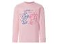 T-shirt rose à manches longues avec imprimé Stitch et Angel.