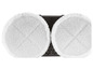 Un robot lave-vitres avec deux chiffons en microfibre.