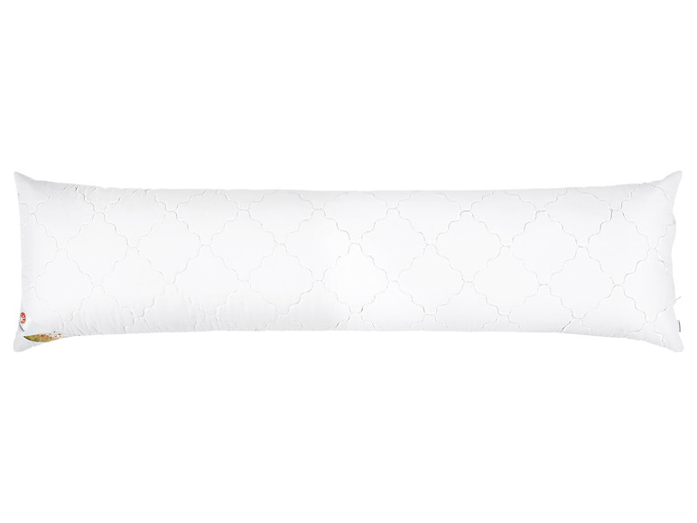Un oreiller blanc avec un motif matelassé, de la marque Shine.