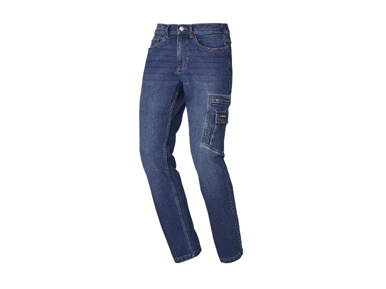 Jean bleu homme avec poches cargo