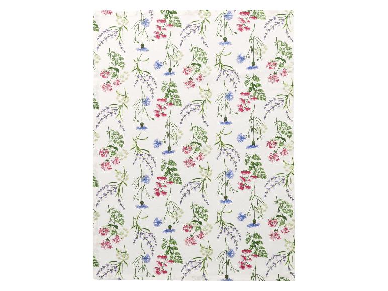 Torchons de cuisine à motif floral.
