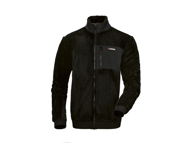 Veste polaire noire zippée avec poche poitrine