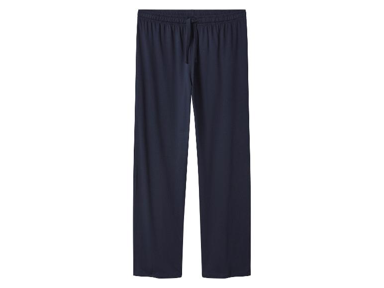 Pantalon de pyjama bleu marine avec cordon