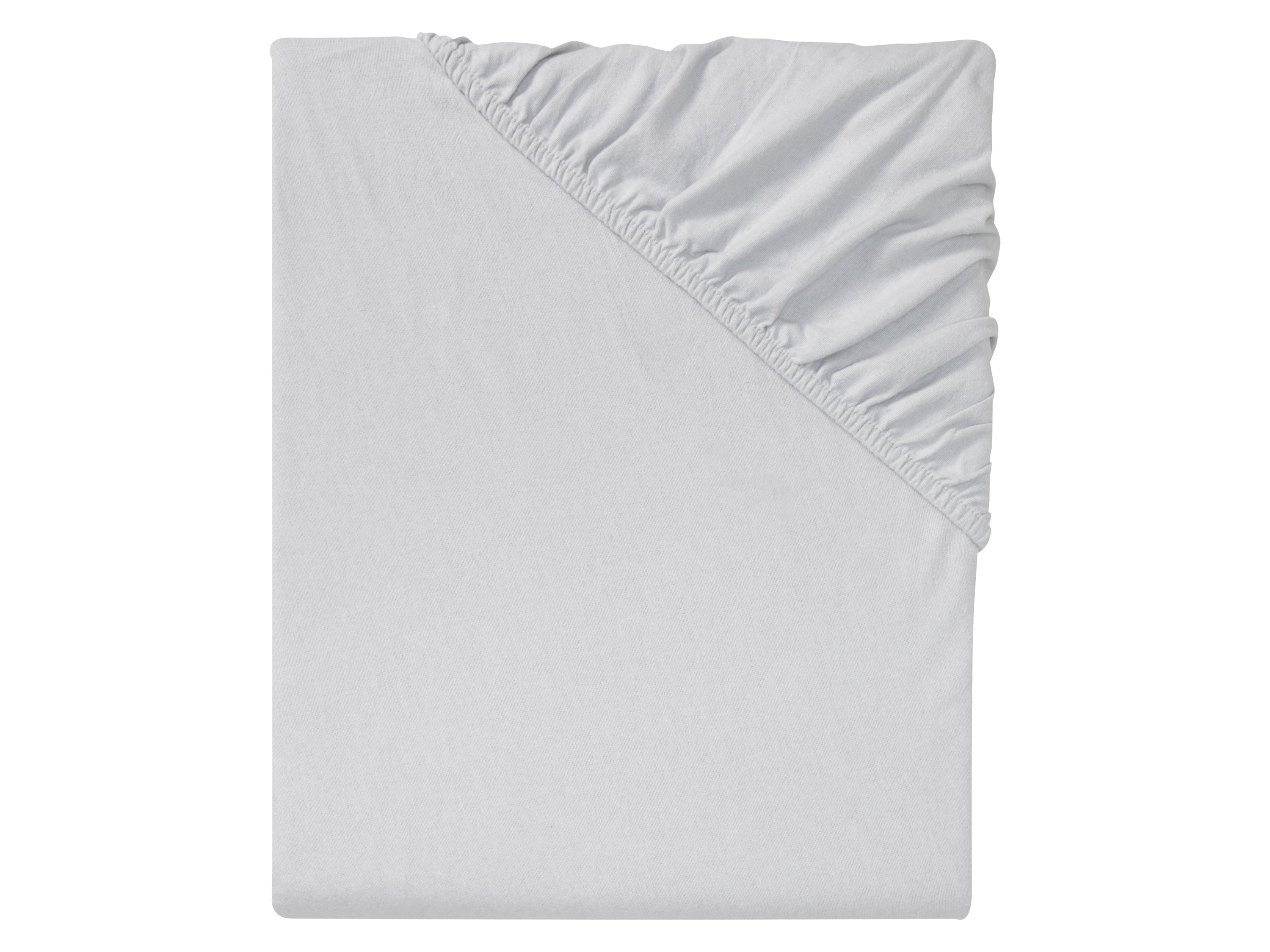 LIVARNO home Drap-housse en flanelle, 180-200 x 200 cm (gris)