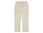 Pantalon beige en gaze de coton.