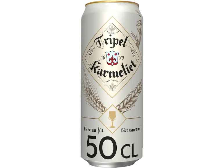 Canette de bière belge tripel de 50 cl.