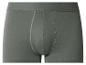 Caleçon boxer gris pour homme avec ceinture élastique confortable et détails cousus.