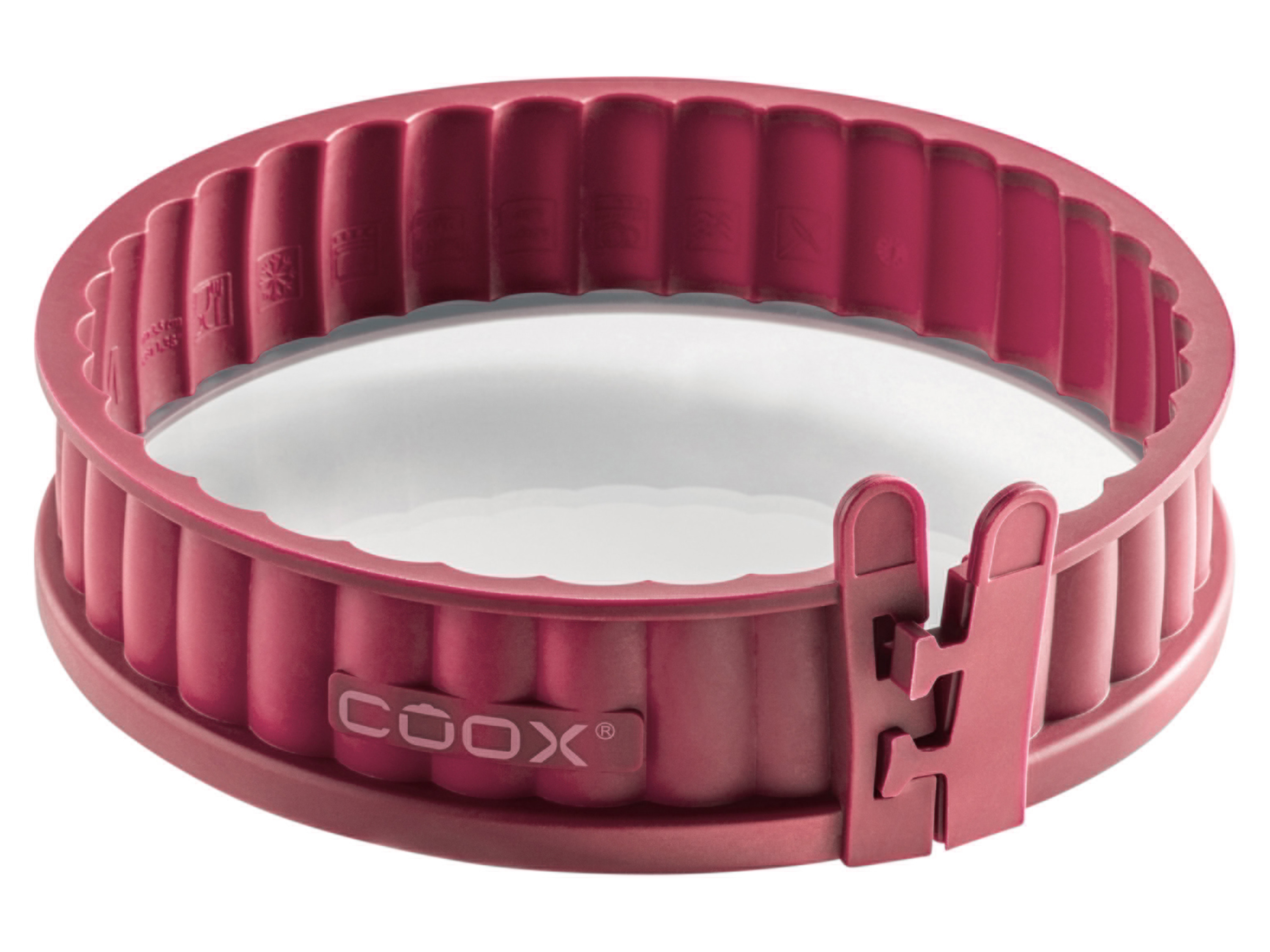 Coox Moule à tarte, 18 cm (rouge foncé)