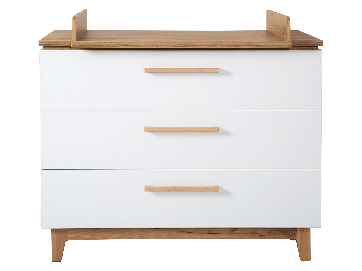 ROBA Commode Finn – Avec table à langer – 3 tiroirs – / Chêne doré - vue 2
