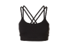Brassière de sport noire avec bretelles croisées