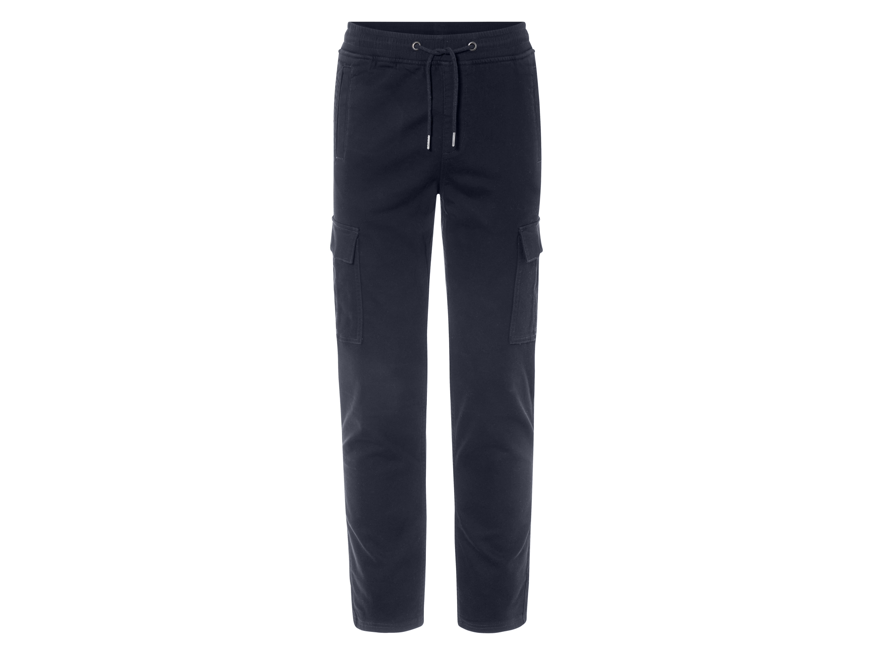 LIVERGY® Pantalon de jogging cargo homme (bleu foncé, S)
