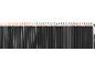 Un assortiment de crayons de couleur avec un pinceau, avec des pointes colorées et des corps noirs.