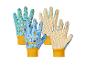 Gants de jardinage pour enfants sur le thème de l'espace avec picots antidérapants