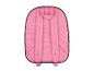 Un sac à dos rose avec des bretelles noires