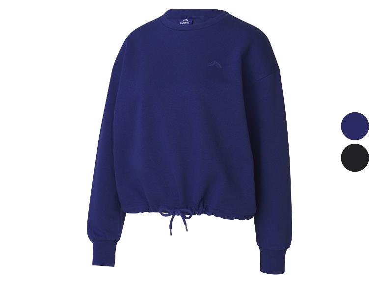 Sweat-shirt Crivit bleu marine à cordon de serrage.